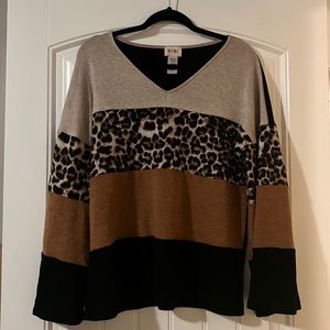 Small Bibi Colorblock Boutique Top